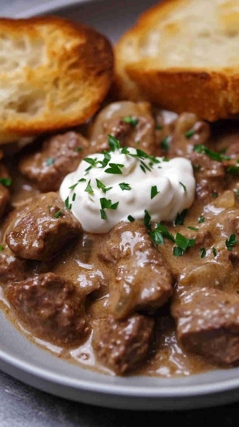 Easy Beef Stroganoff