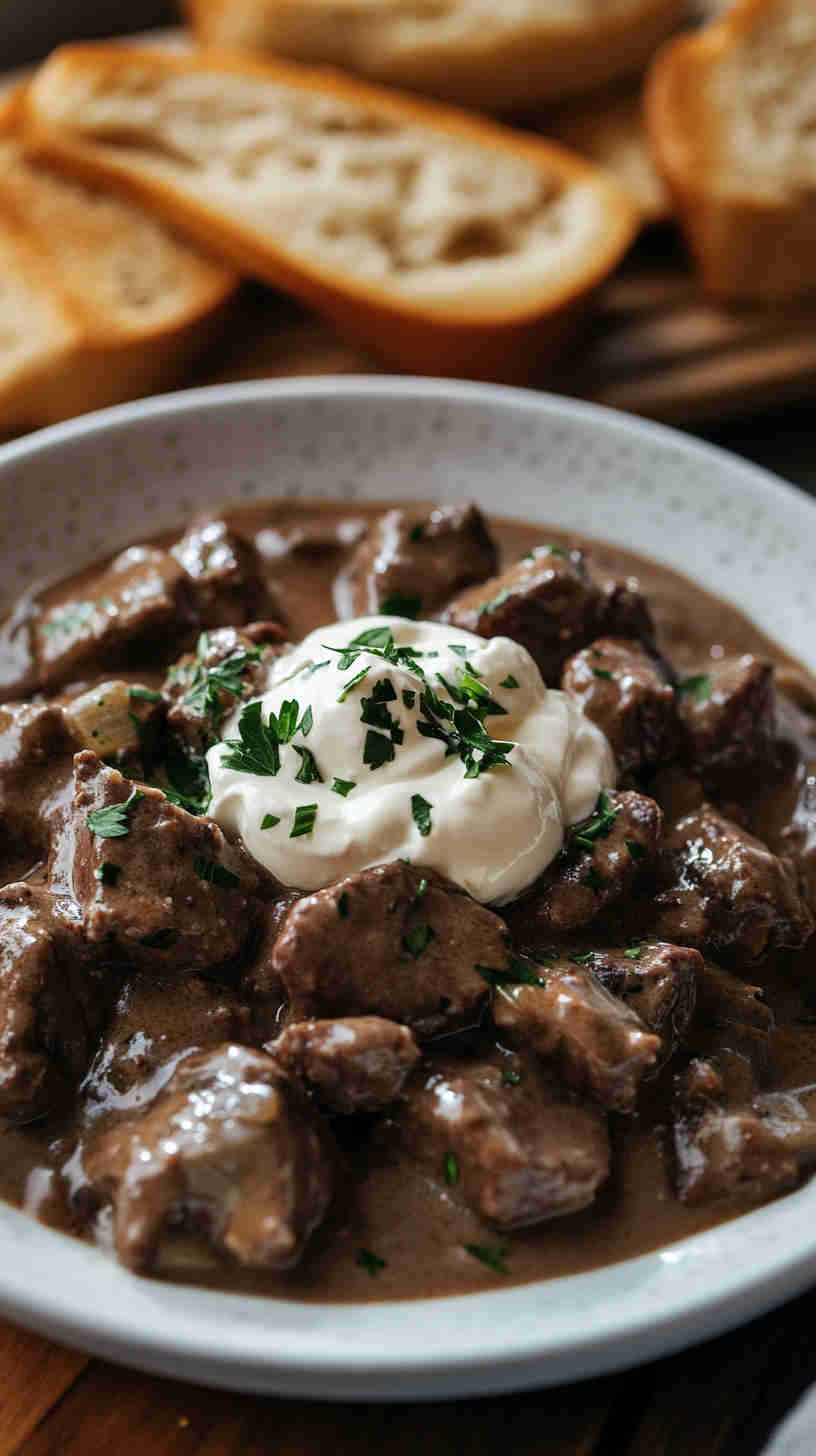 Easy Beef Stroganoff