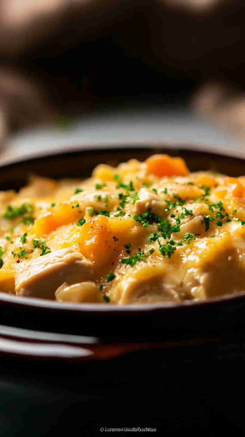 Easy & Comforting Slow Cooker Chicken Casserole