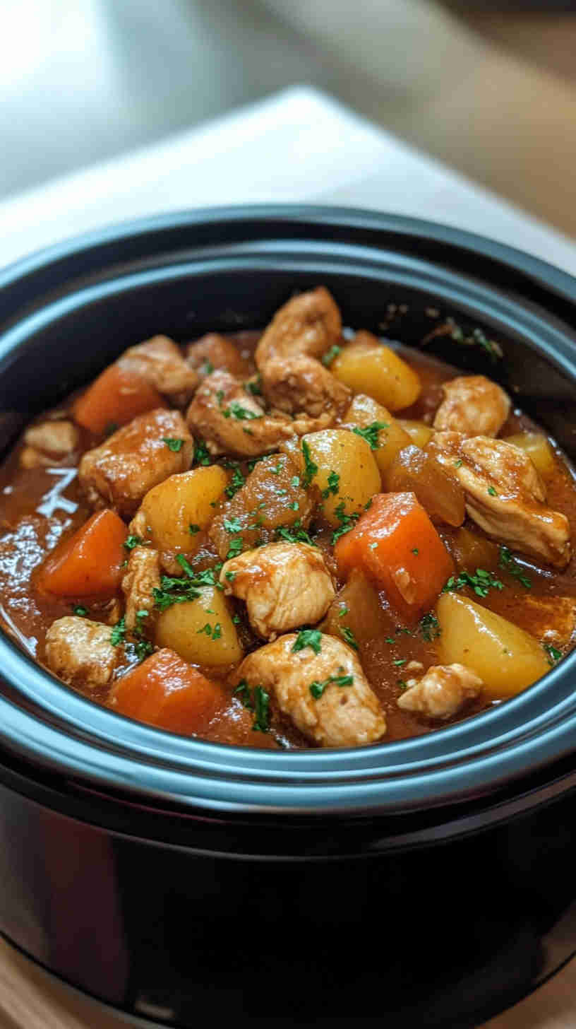 Easy & Comforting Slow Cooker Chicken Casserole
