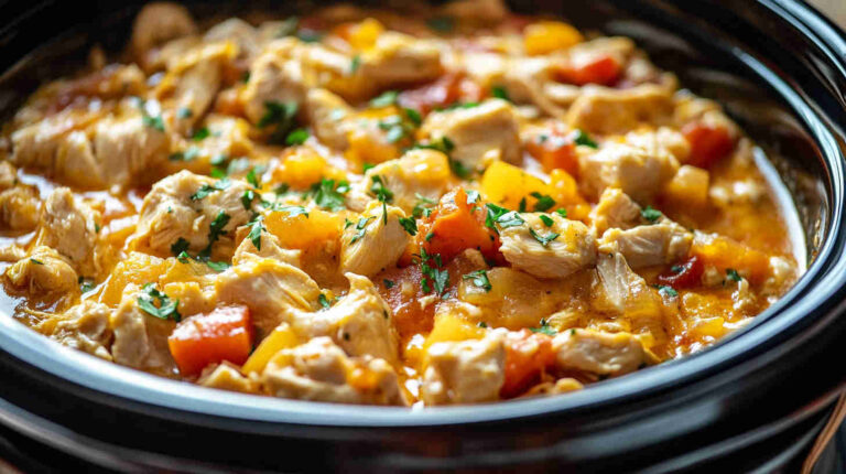 Easy & Comforting Slow Cooker Chicken Casserole