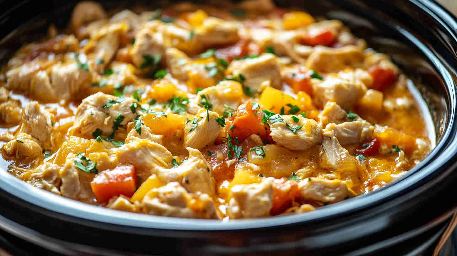 Easy & Comforting Slow Cooker Chicken Casserole