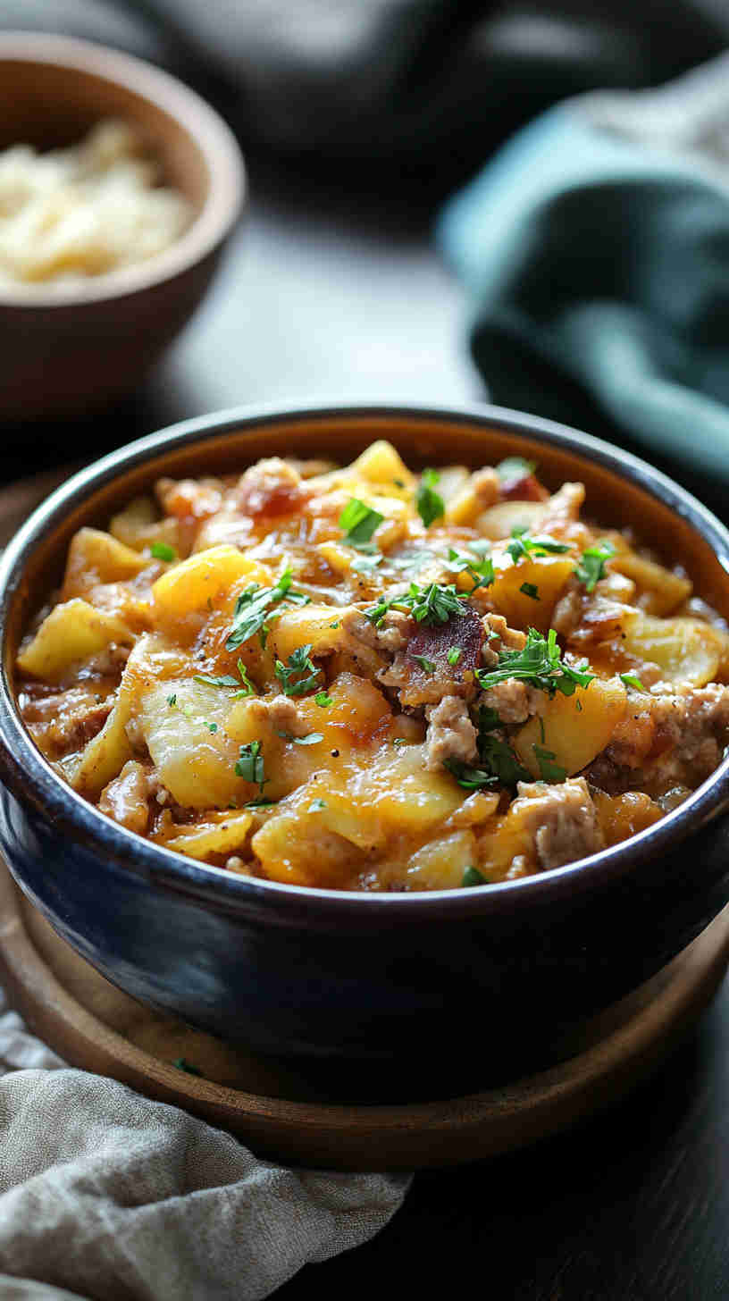 Easy & Comforting Slow Cooker Chicken Casserole