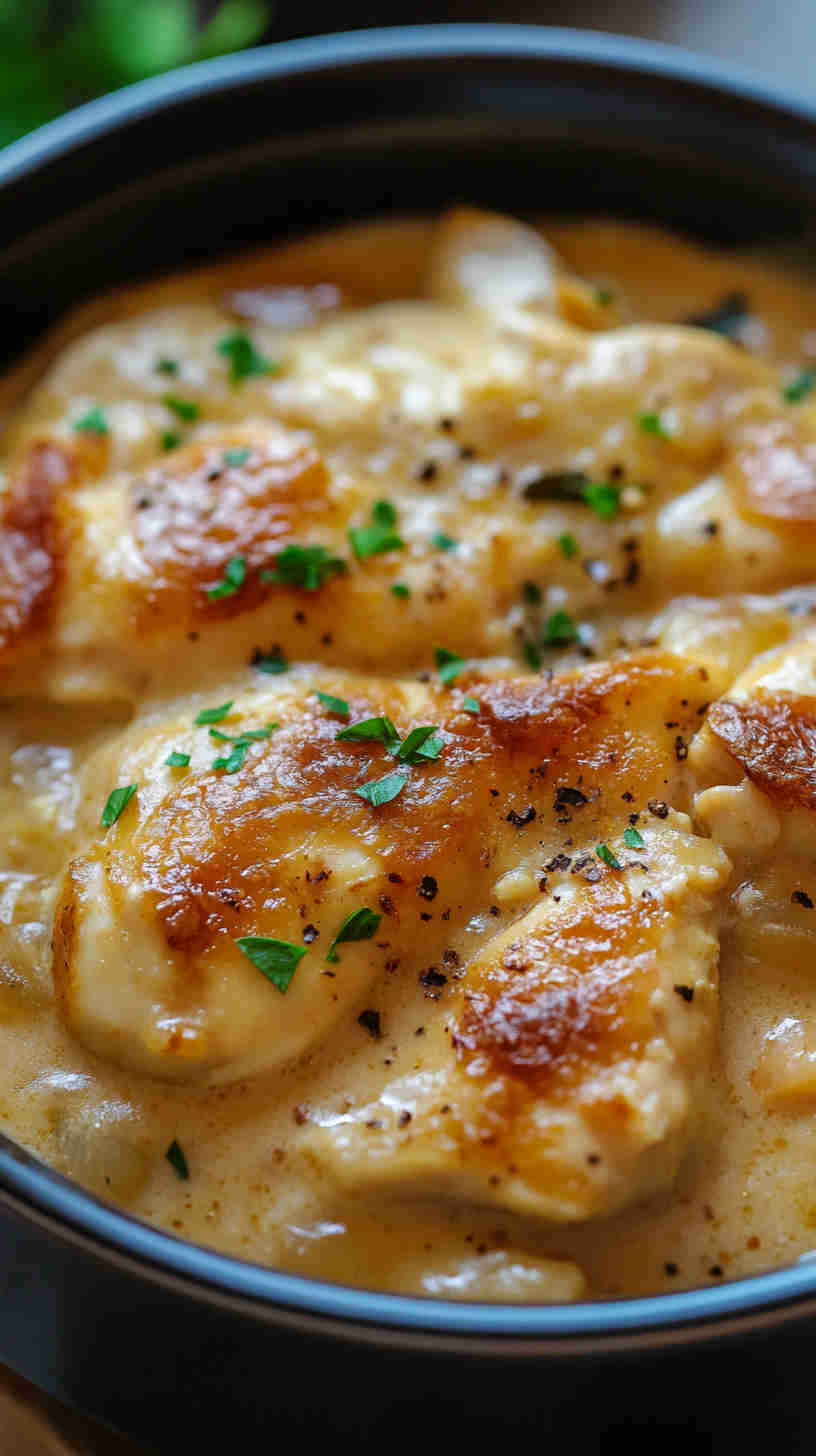 Easy & Comforting Slow Cooker Chicken Casserole