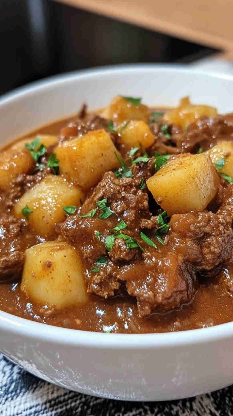 Easy Crockpot Beef Goulash