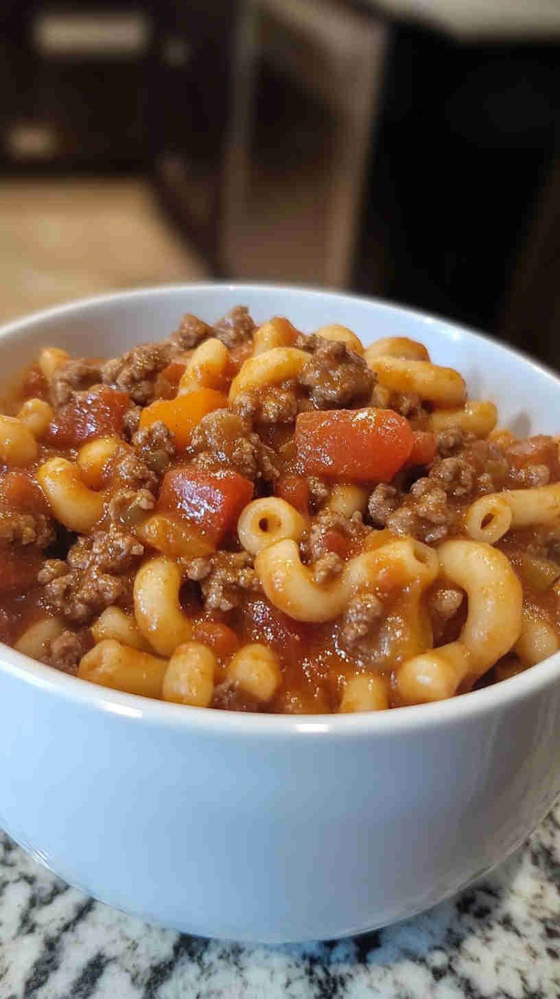 Easy Crockpot Beef Goulash