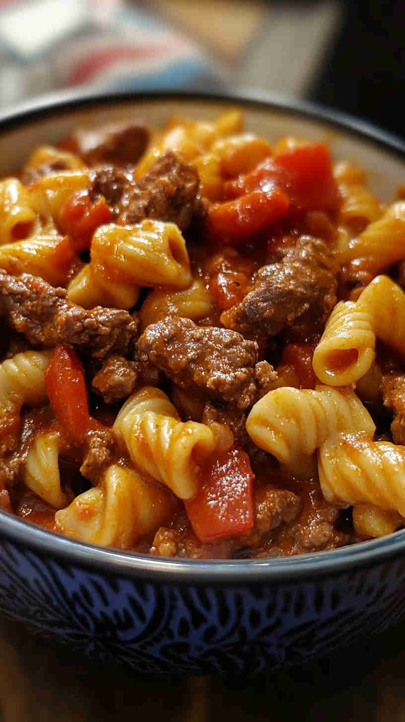 Easy Crockpot Beef Goulash