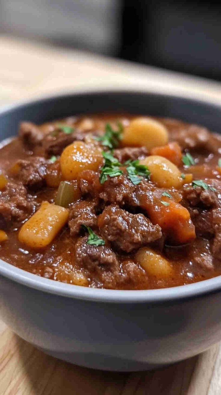 Easy Crockpot Beef Goulash