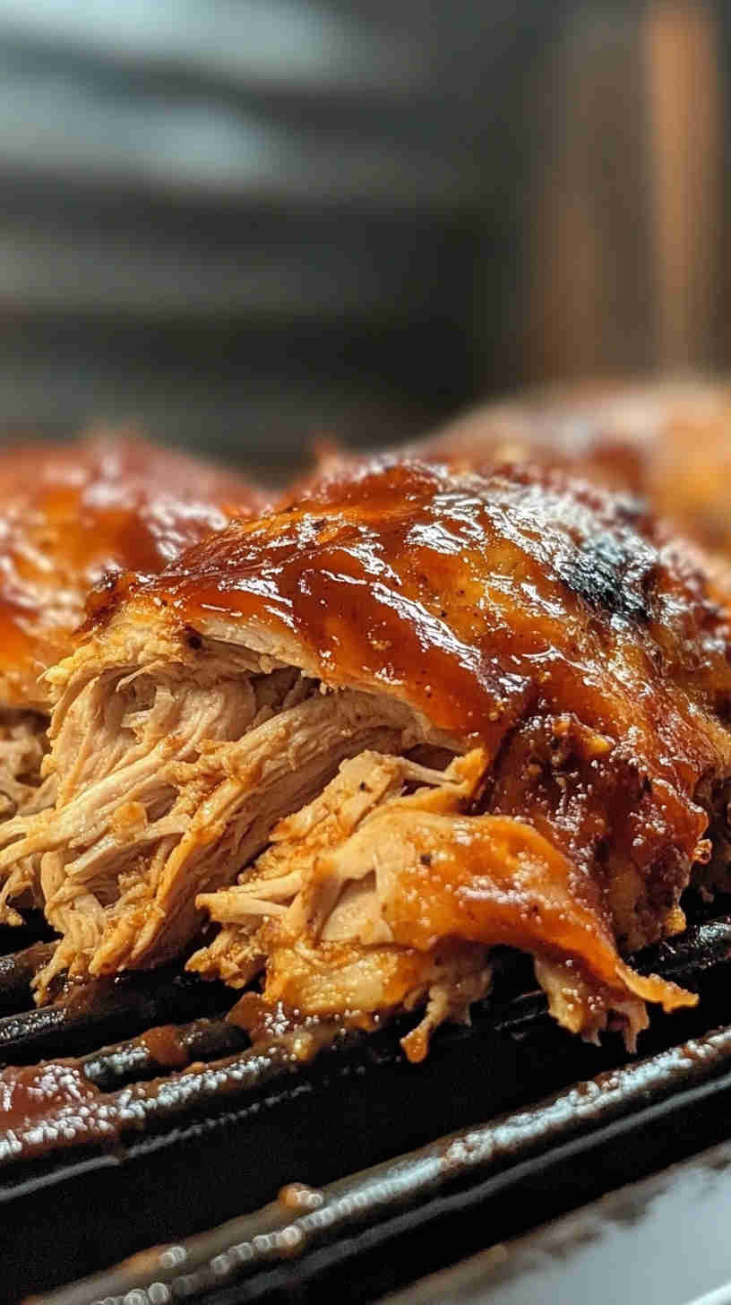 Easy Slow Cooker BBQ Pulled Chicken