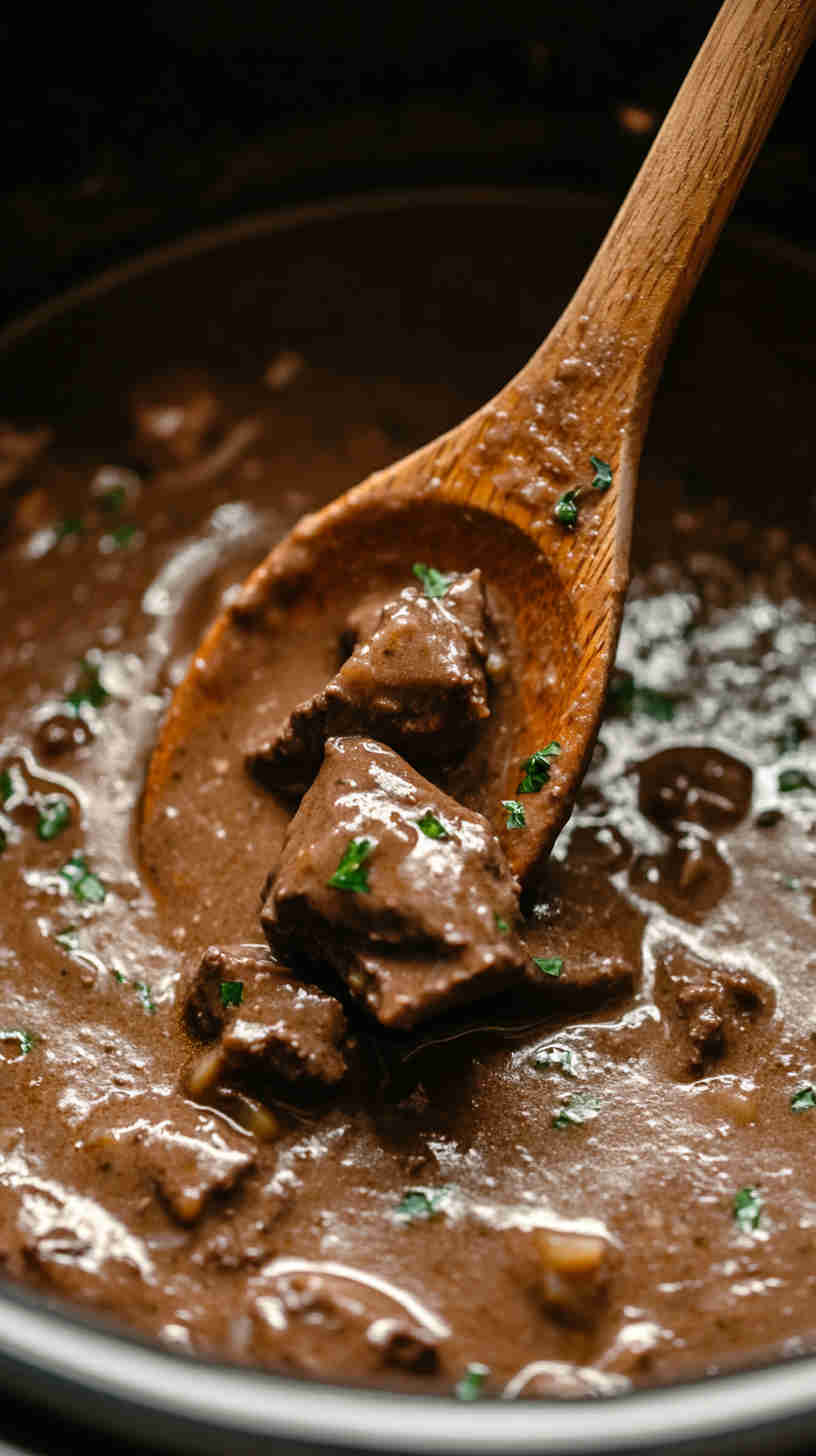 Easy Slow Cooker Beef Stroganoff