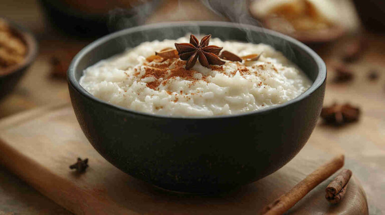 Easy Slow Cooker Rice Pudding with Sweet Spices