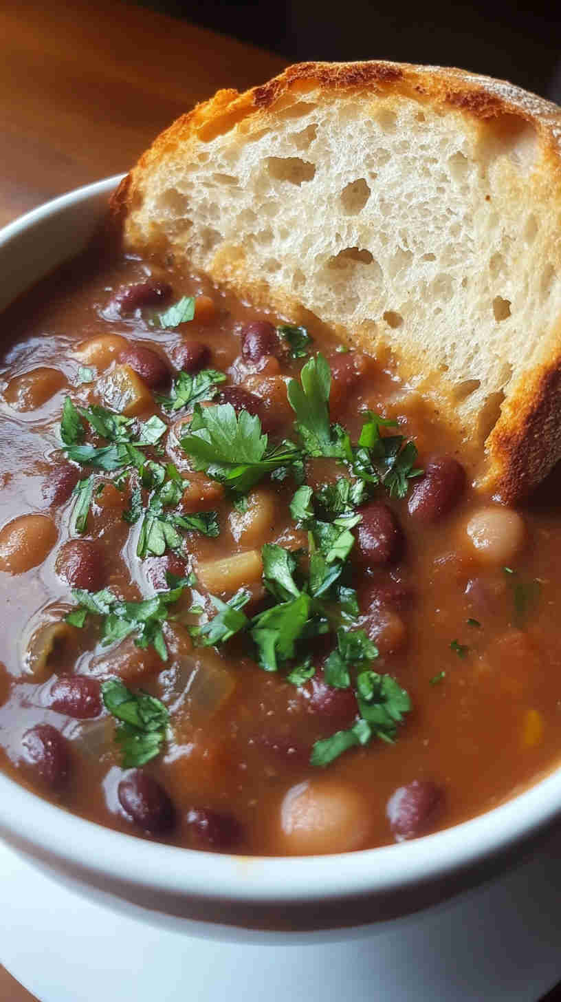 Flavorful 15 Bean Soup for the Slow Cooker
