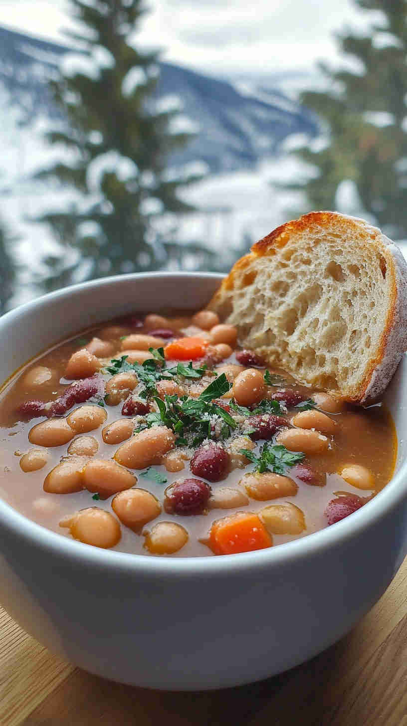 Flavorful 15 Bean Soup for the Slow Cooker