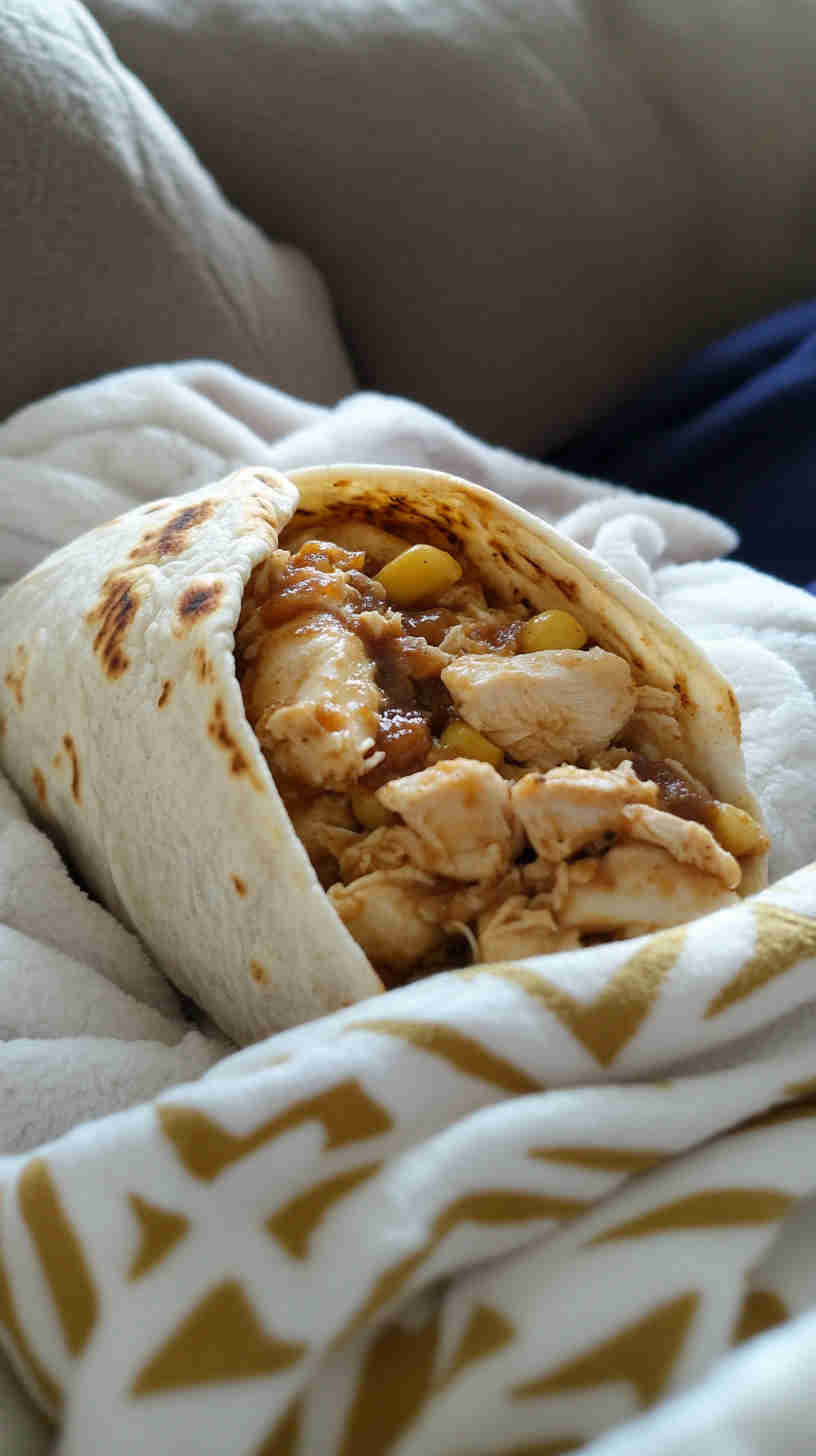 Grilled BBQ Pulled Chicken Wraps