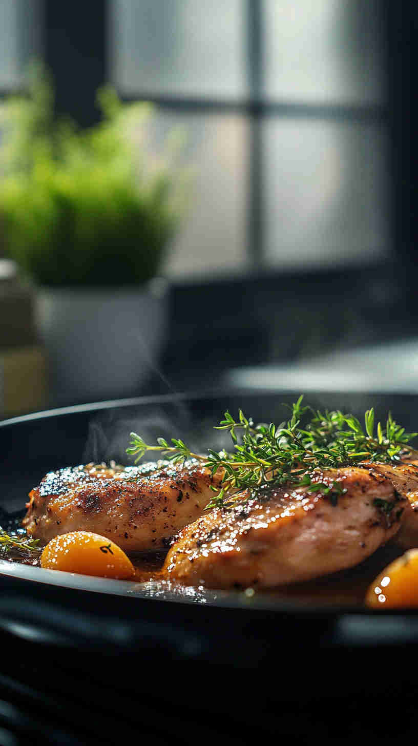 Healthy Slow Cooker Apricot Chicken with a Zesty Twist