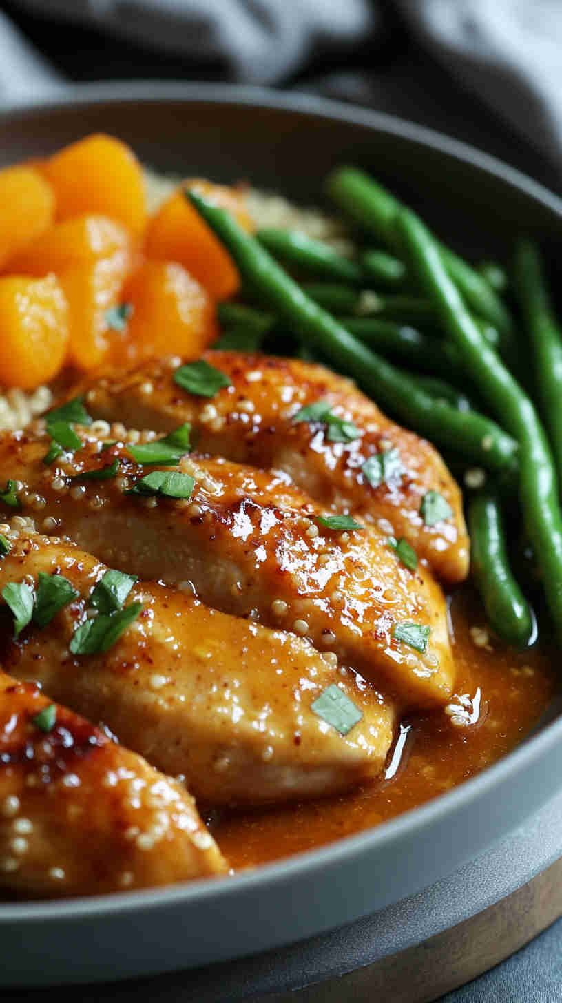 Healthy Slow Cooker Apricot Chicken with a Zesty Twist