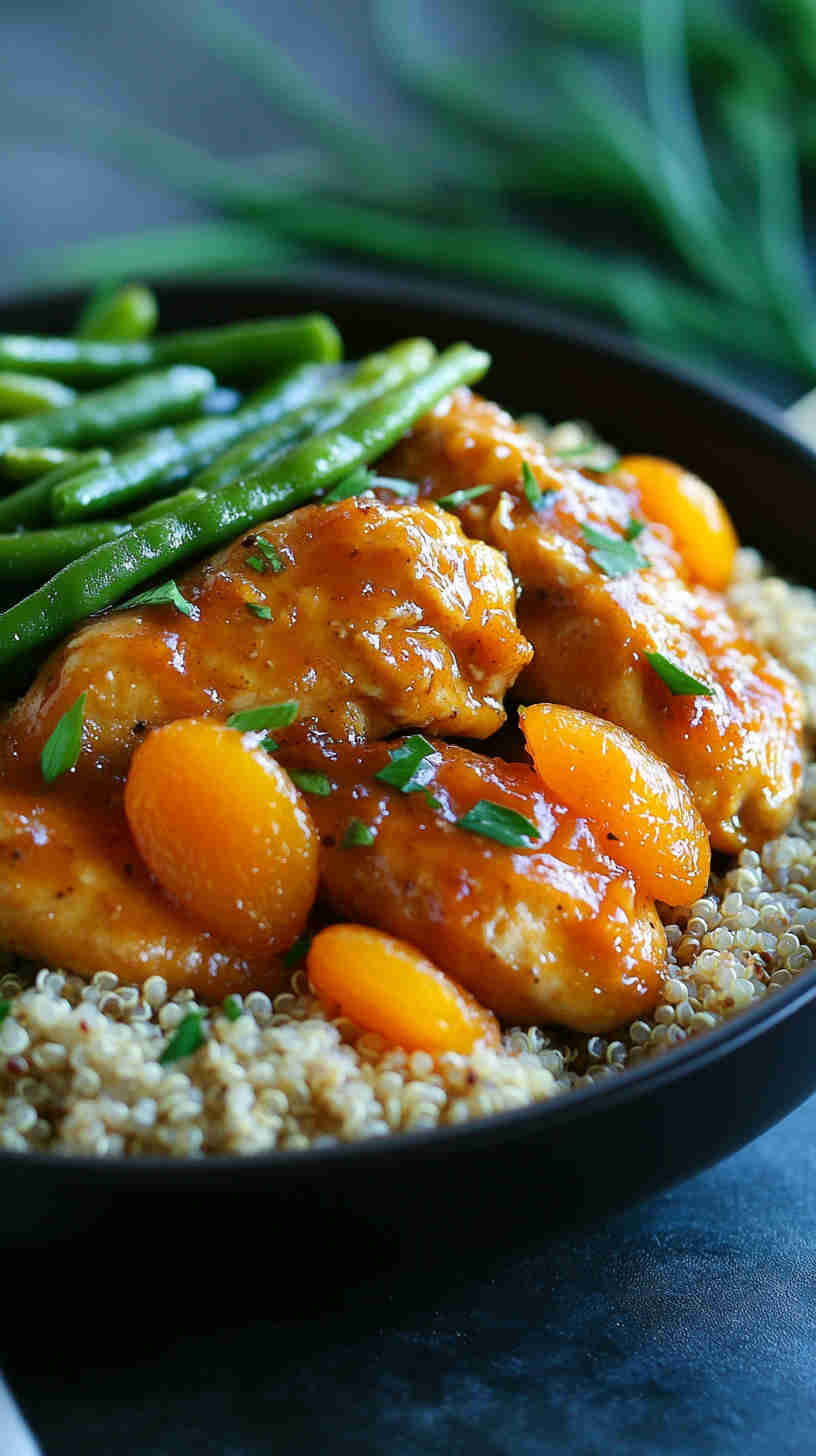 Healthy Slow Cooker Apricot Chicken with a Zesty Twist