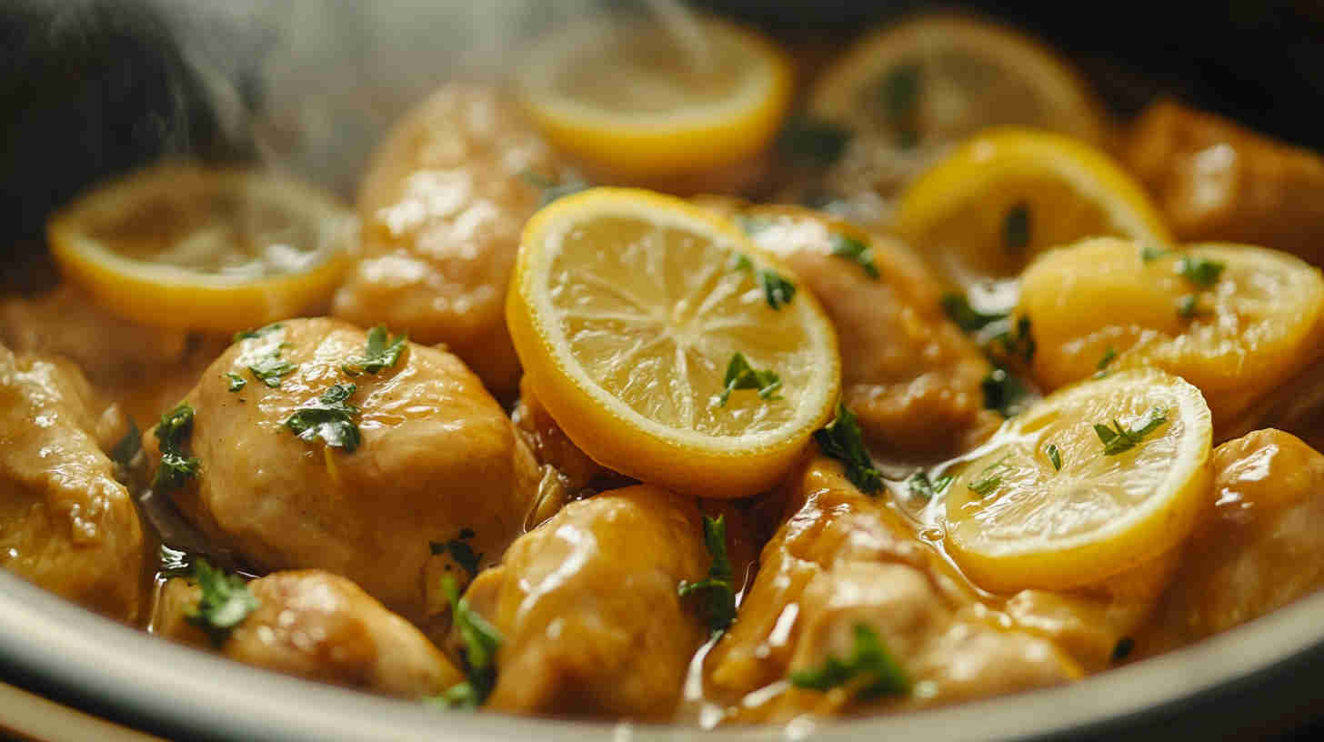 Healthy Slow Cooker Apricot Chicken with a Zesty Twist