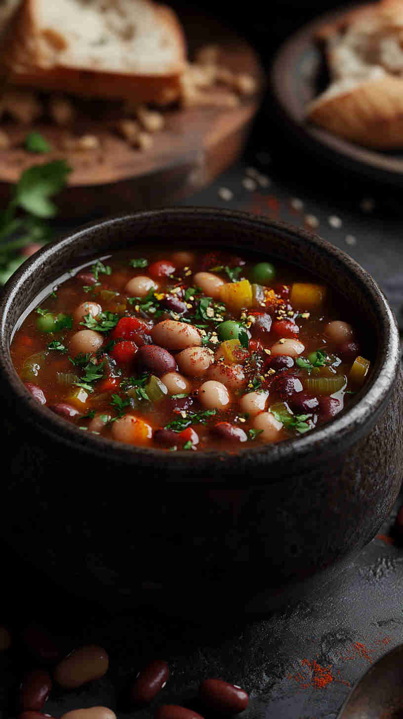 Hearty 15 Bean Soup in the Crock Pot