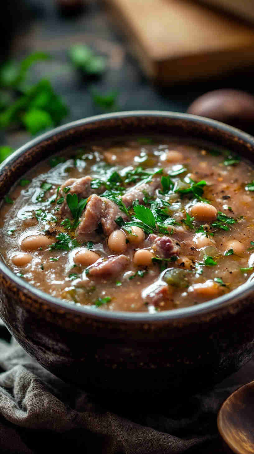Hearty 15 Bean Soup in the Crock Pot
