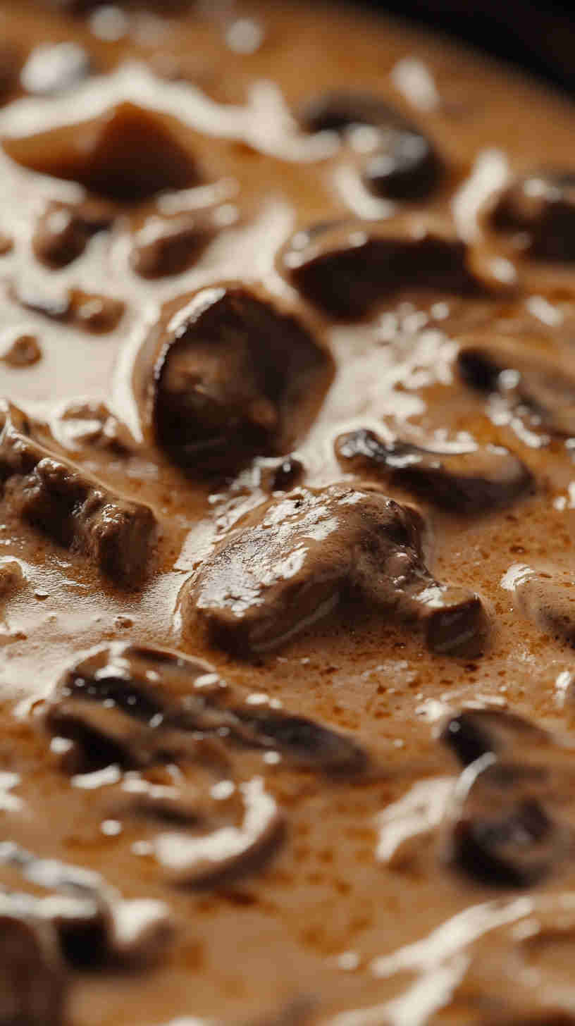 Hearty Homemade Beef Stroganoff in the Crock Pot