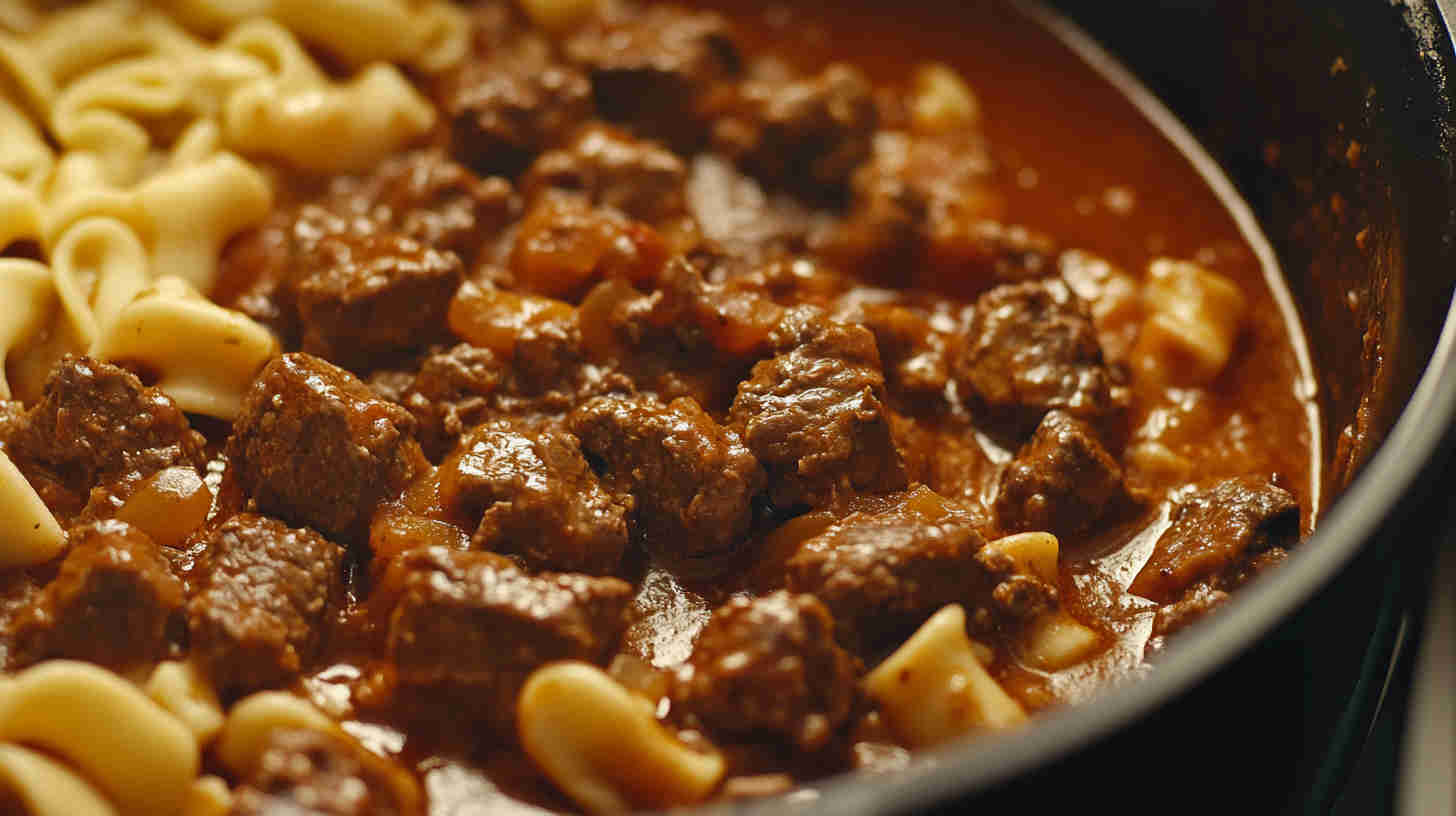 Hearty Slow Cooker Beef Goulash