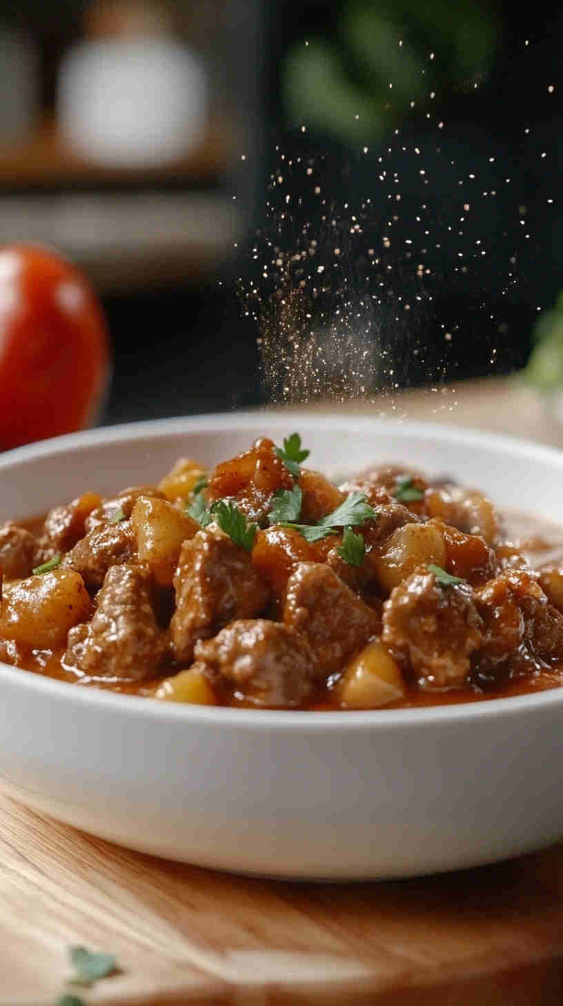 Hearty Slow Cooker Beef Goulash