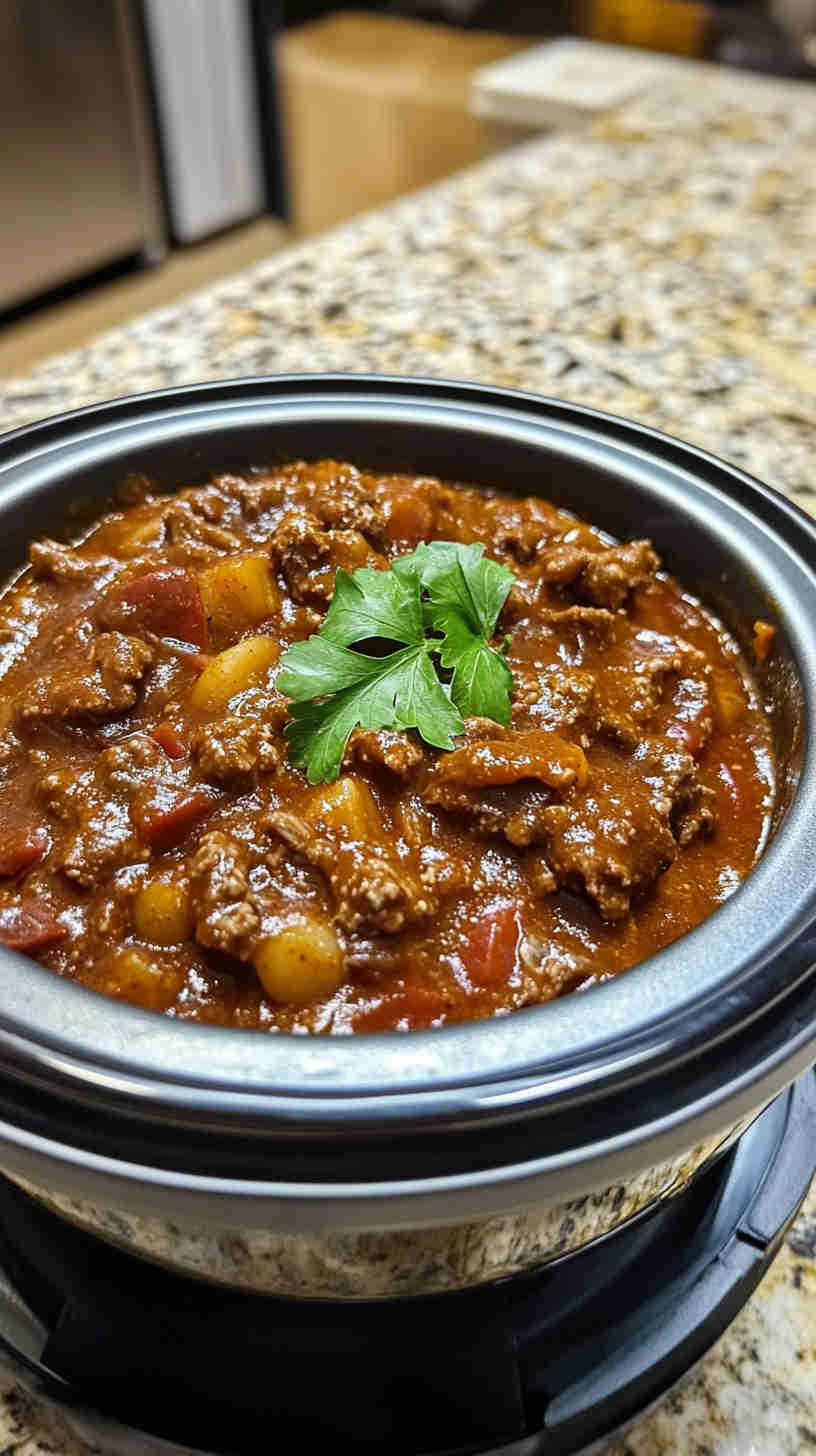 Hearty Slow Cooker Beef Goulash