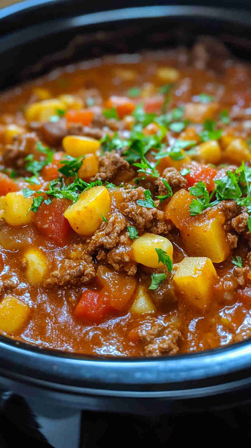 Hearty Slow Cooker Beef Goulash