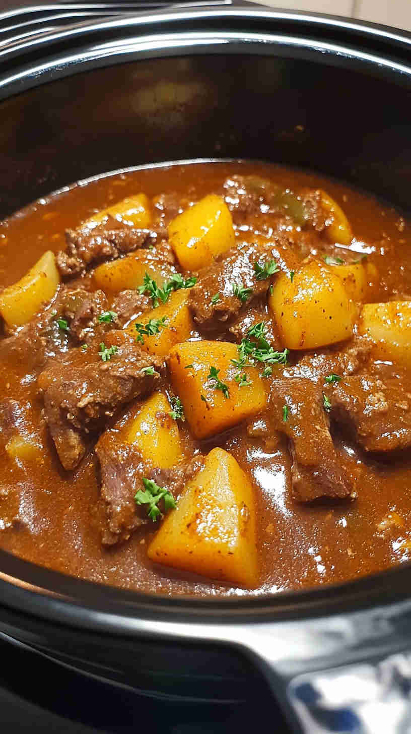 Hearty Slow Cooker Beef Goulash