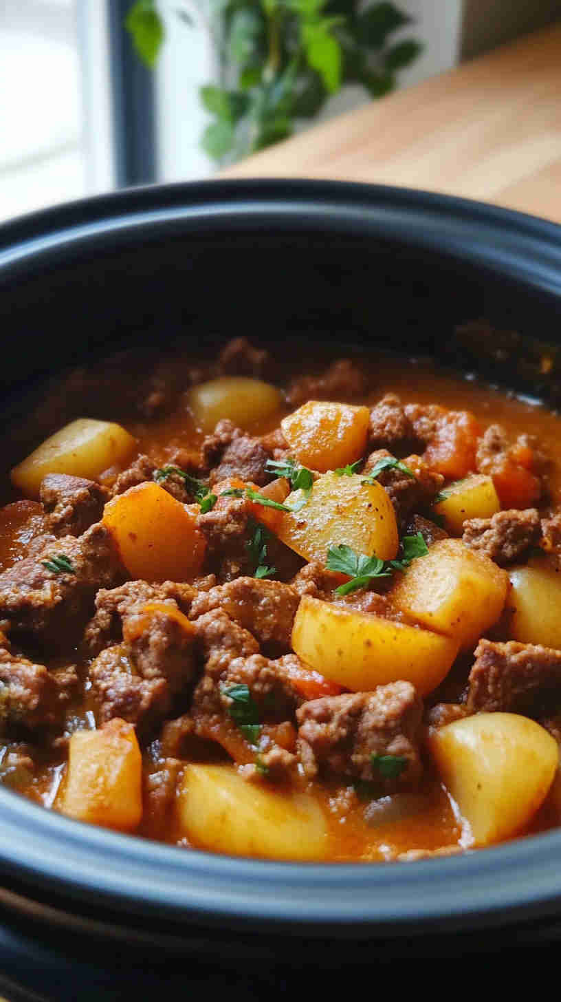 Hearty Slow Cooker Beef Goulash