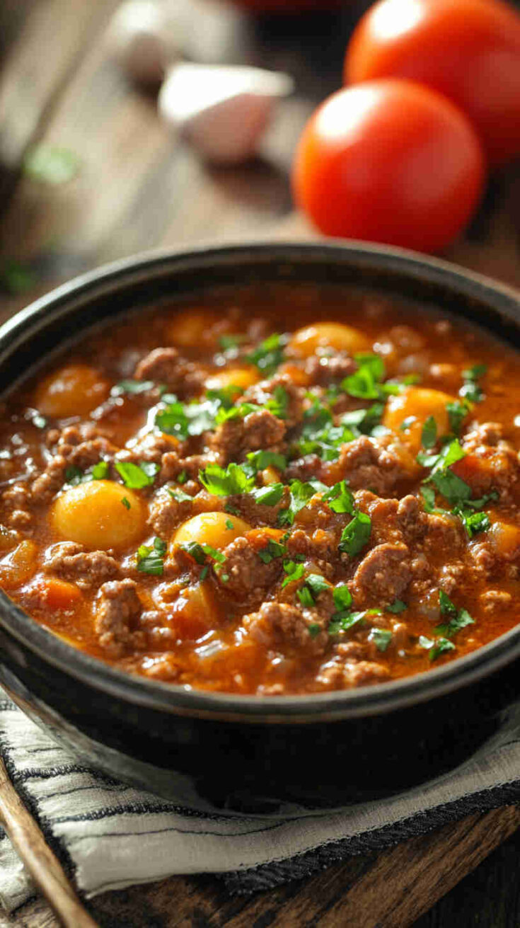 Hearty Slow Cooker Beef Goulash