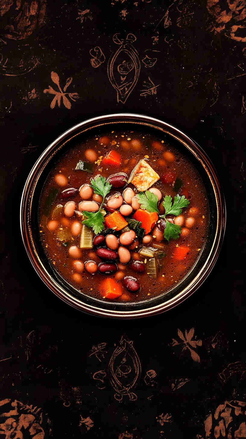 Hearty and Healthy 15 Bean Soup in the Slow Cooker