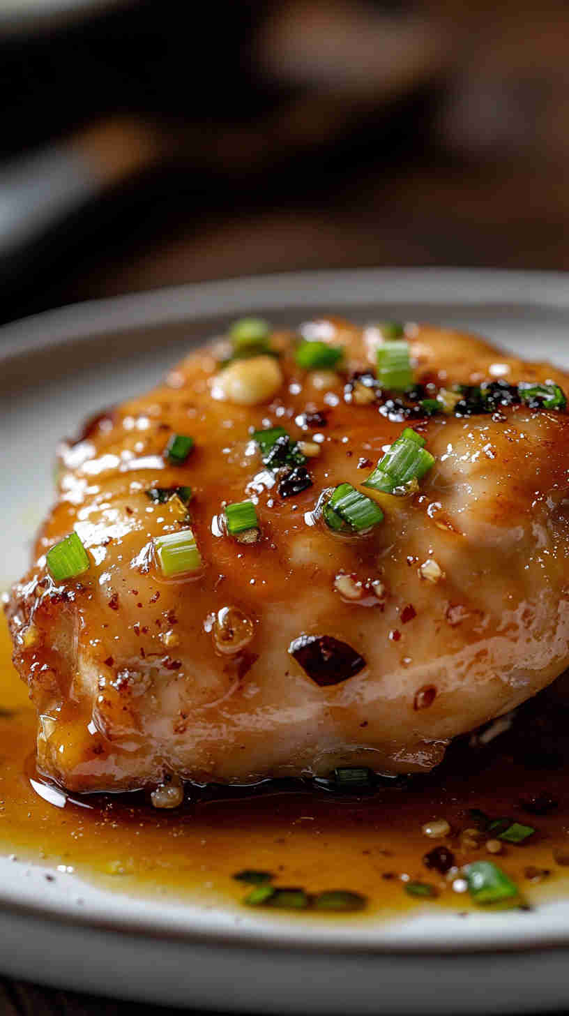 Honey Garlic Slow Cooker Chicken Breast