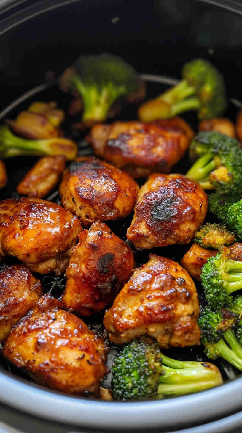 Honey Garlic Slow Cooker Chicken