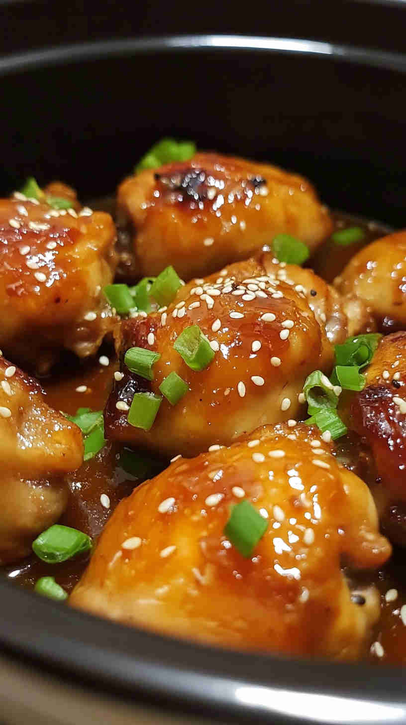 Honey Garlic Slow Cooker Chicken