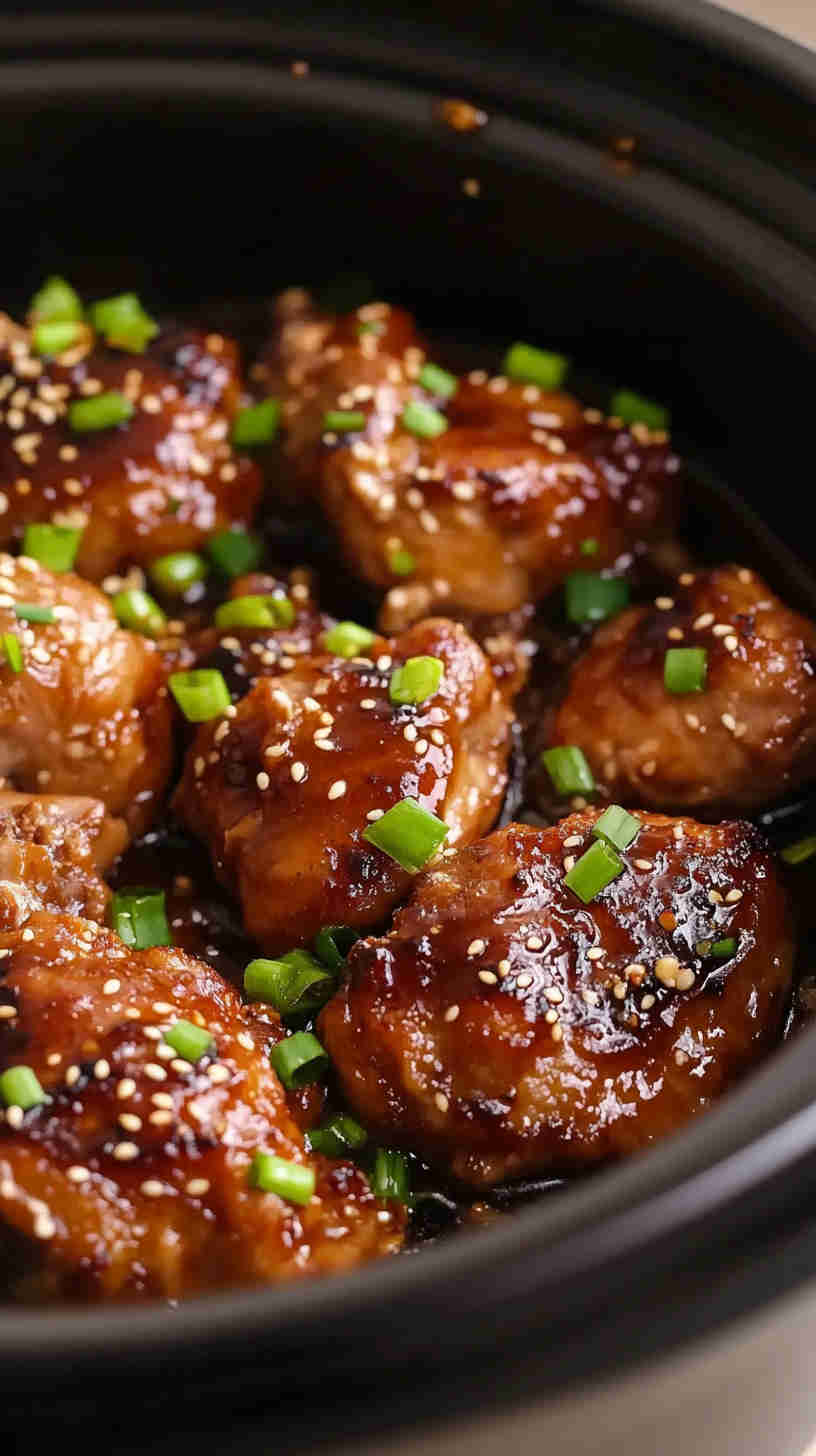 Honey Garlic Slow Cooker Chicken