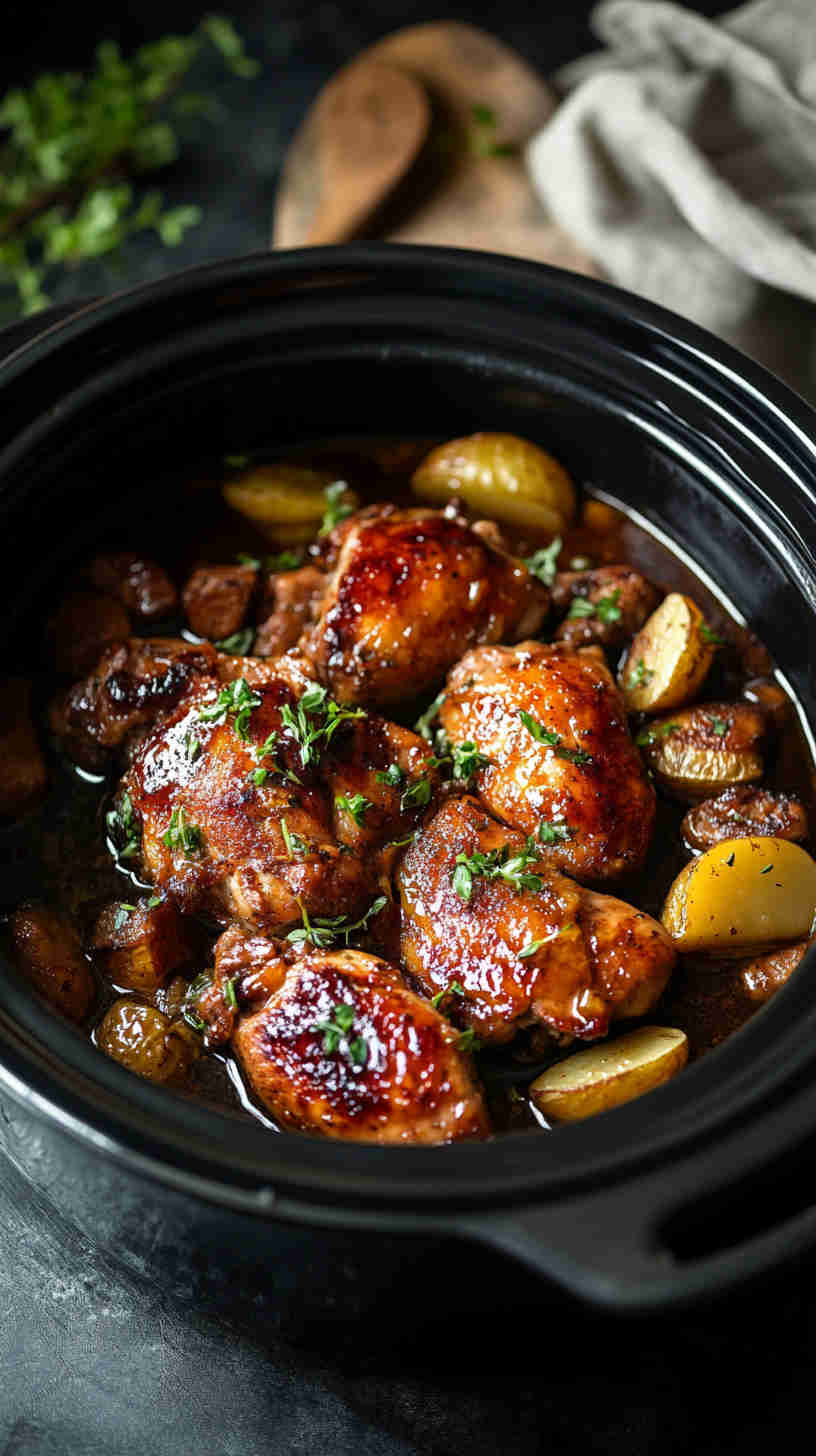 Honey Garlic Slow Cooker Chicken