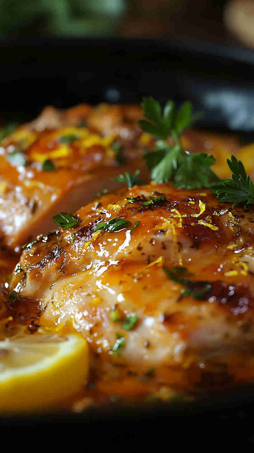 Juicy Slow Cooker Lemon Herb Chicken Breast