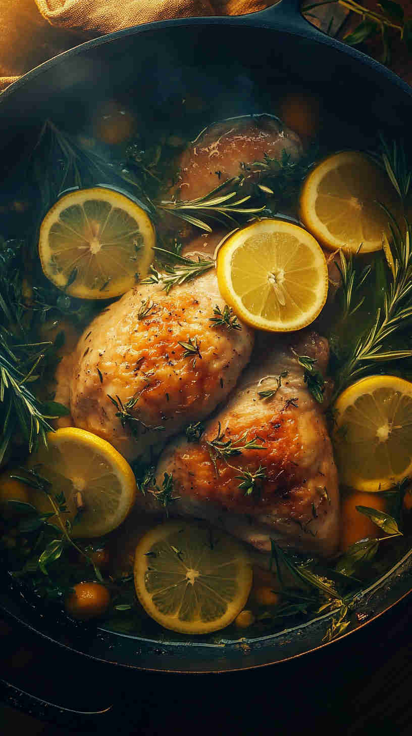 Juicy Slow Cooker Lemon Herb Chicken Breast