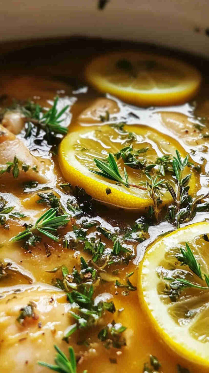 Juicy Slow Cooker Lemon Herb Chicken Breast