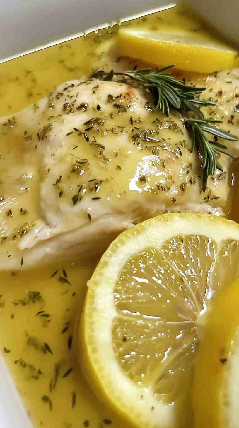 Juicy Slow Cooker Lemon Herb Chicken Breast