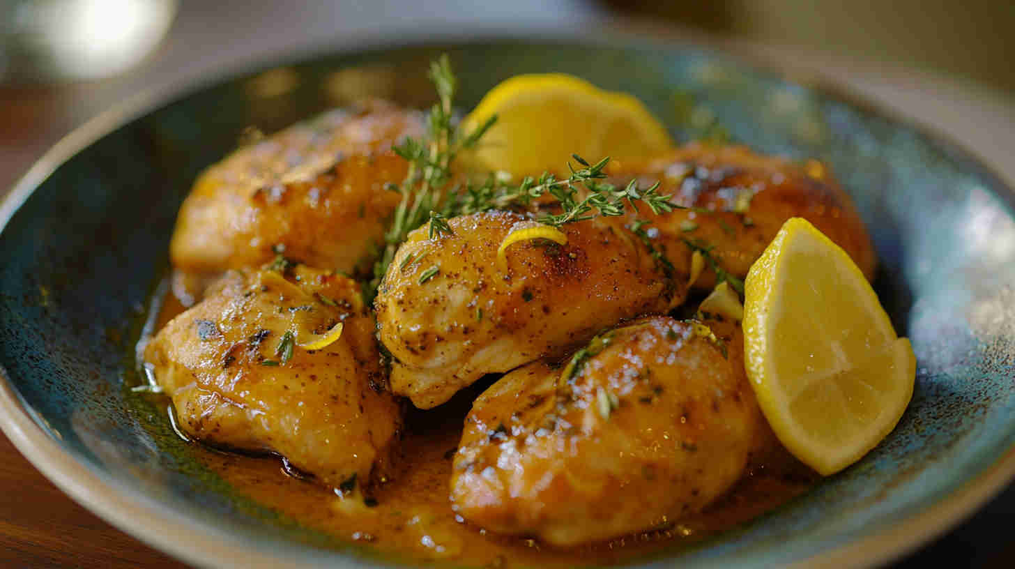 Juicy Slow Cooker Lemon Herb Chicken Breast