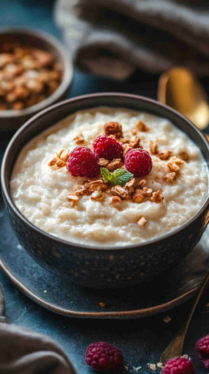 Old-Fashioned Slow Cooker Rice Pudding with a Modern Twist
