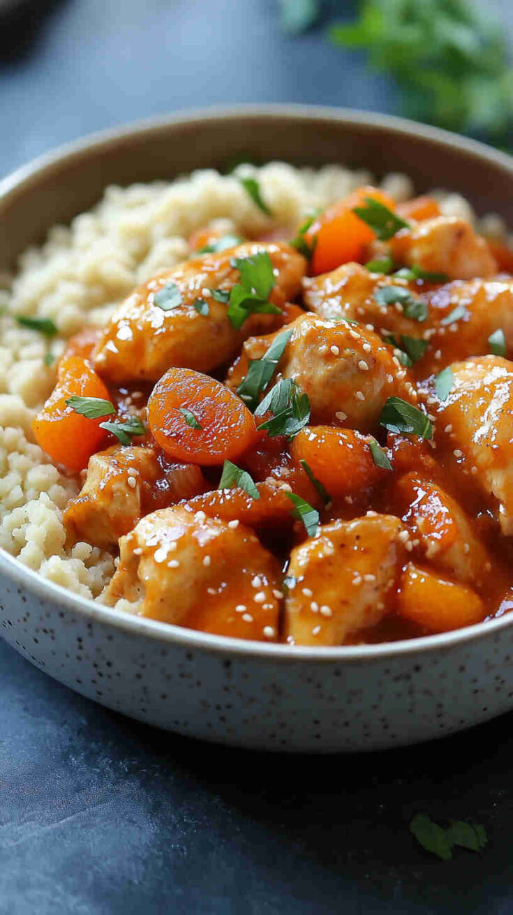 One-Pot Apricot Chicken for Family Dinner