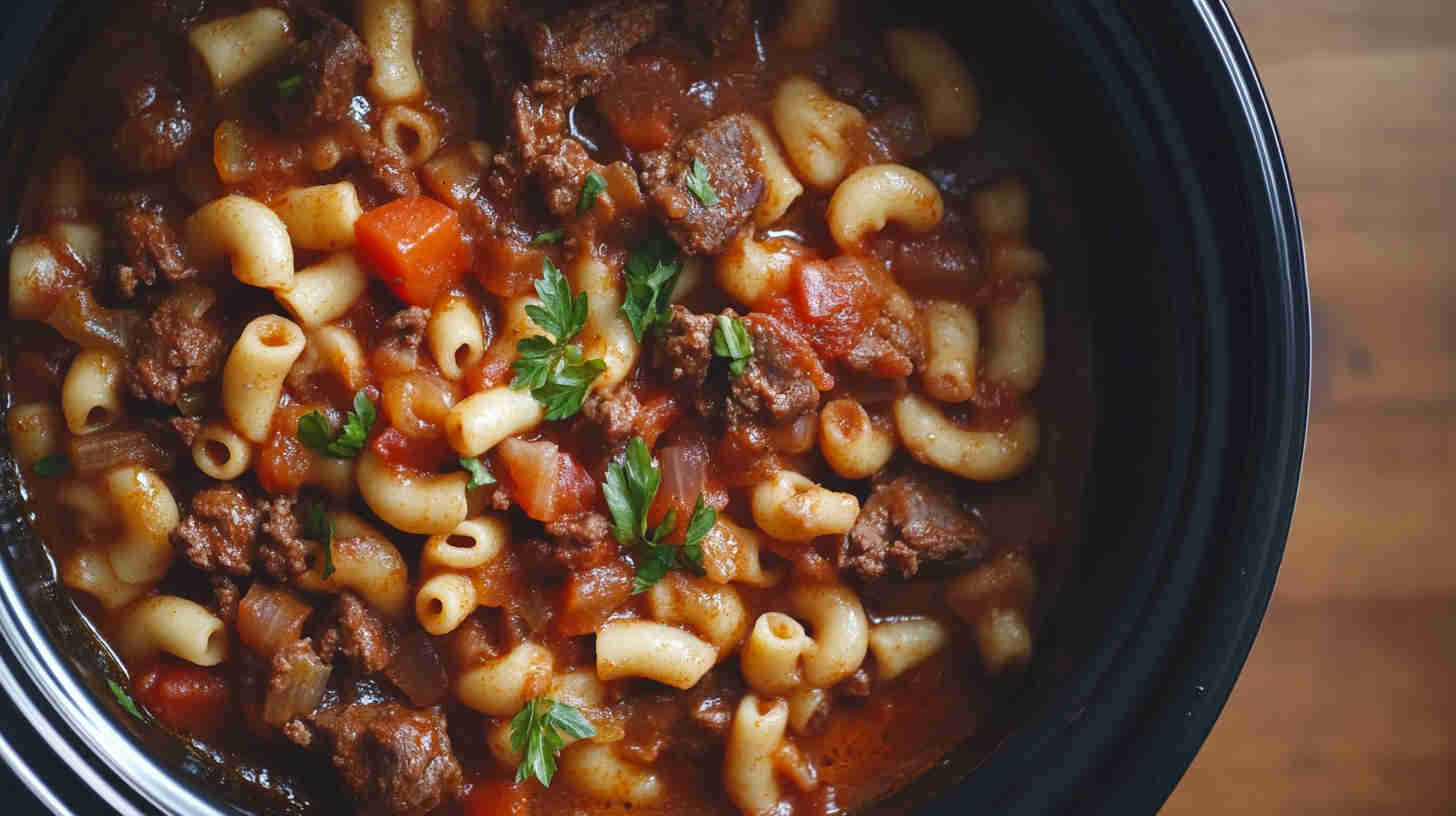 One-Pot Slow Cooker Beef Goulash