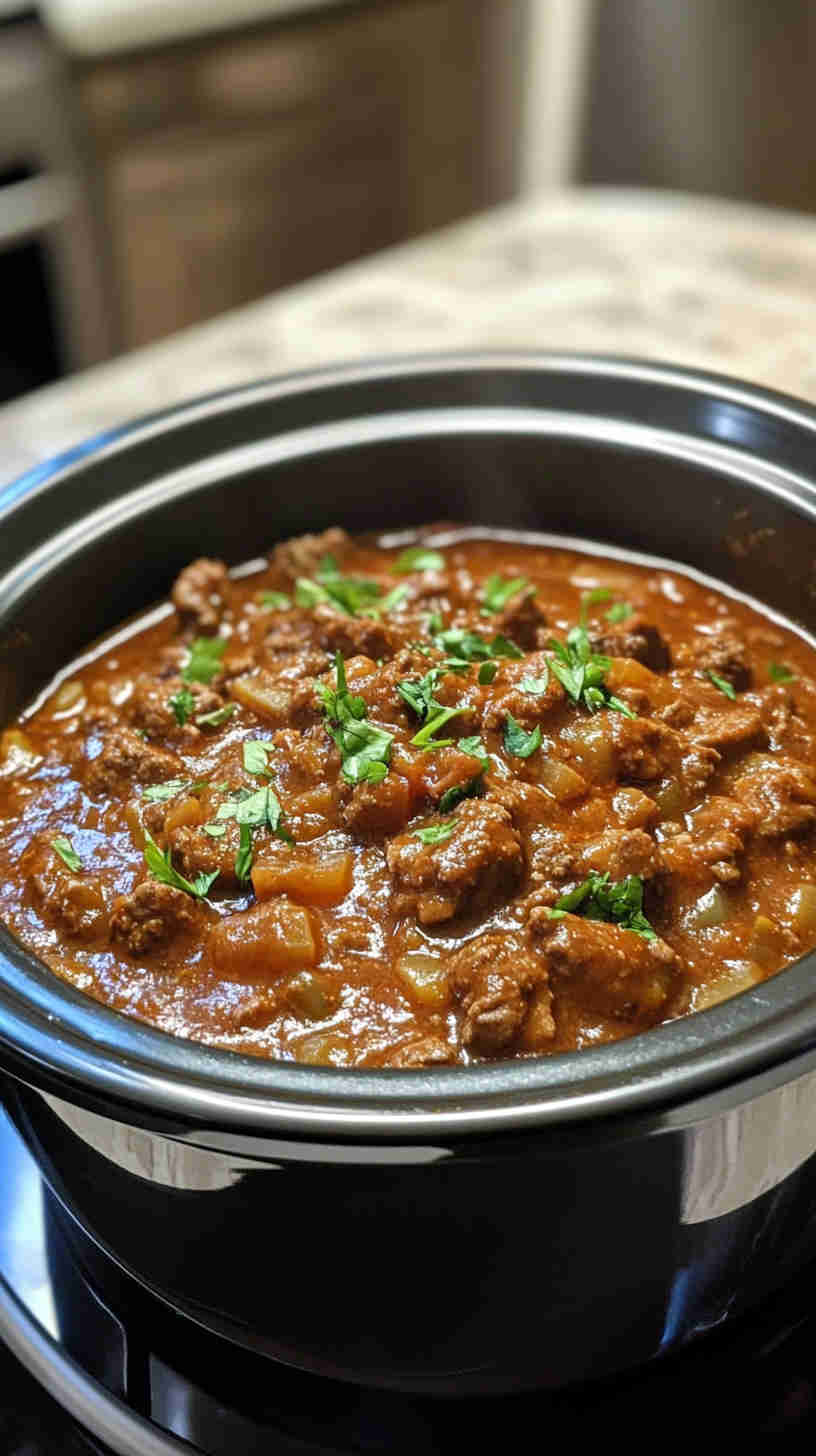 One-Pot Slow Cooker Beef Goulash