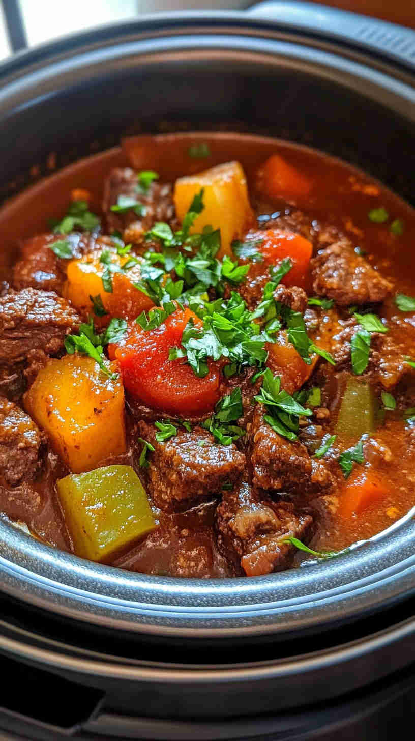 One-Pot Slow Cooker Beef Goulash