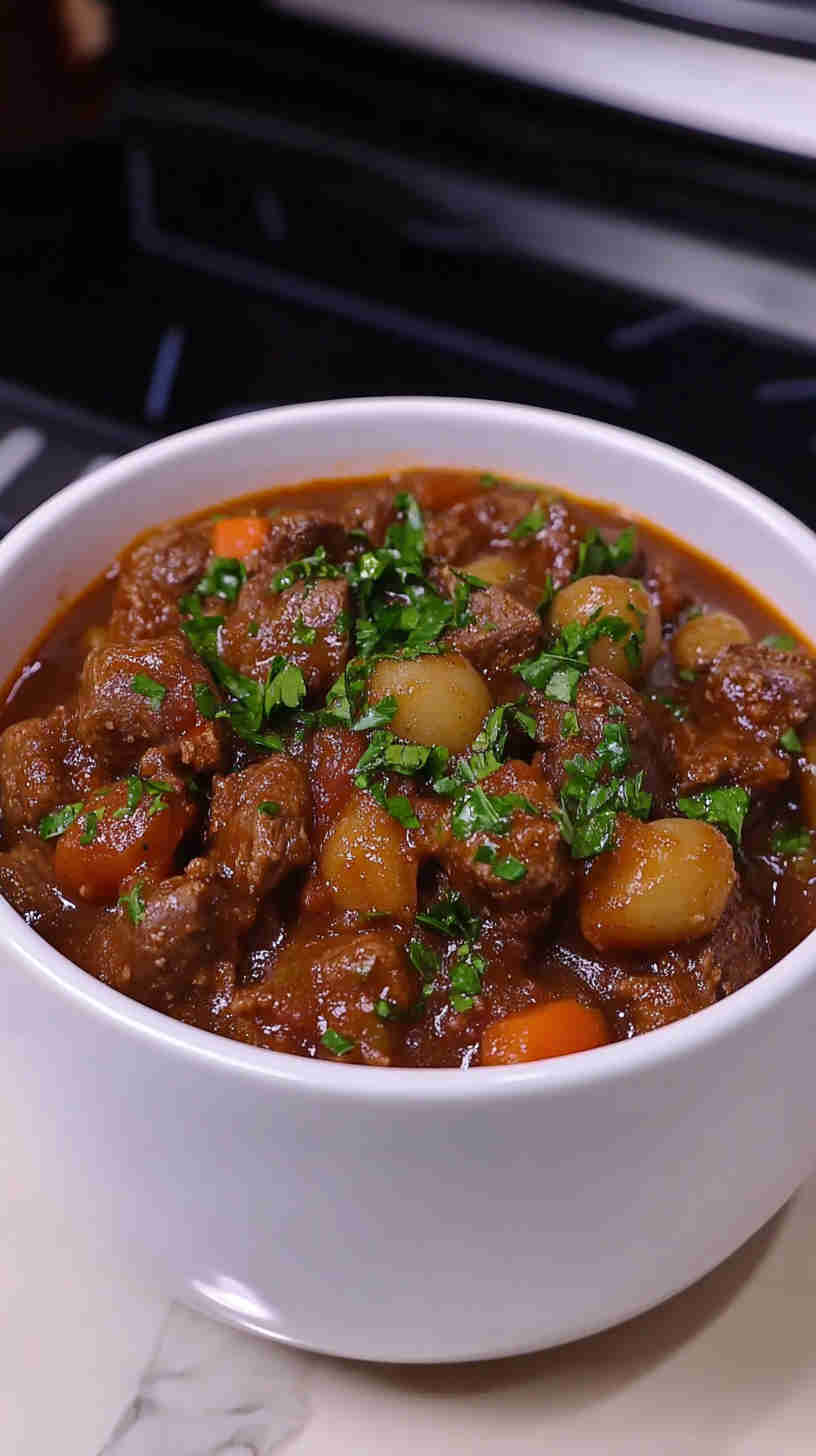 One-Pot Slow Cooker Beef Goulash