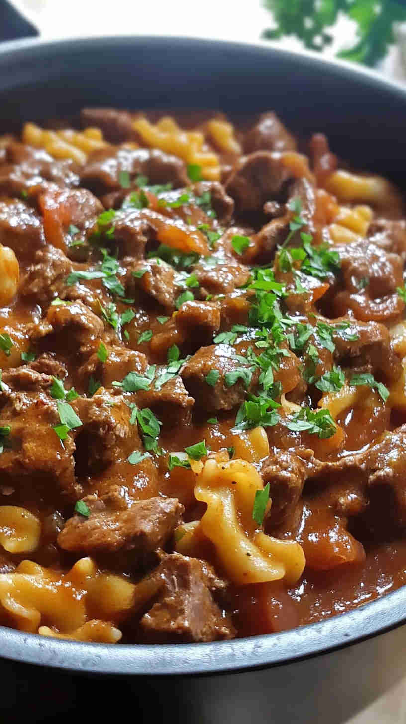One-Pot Slow Cooker Beef Goulash